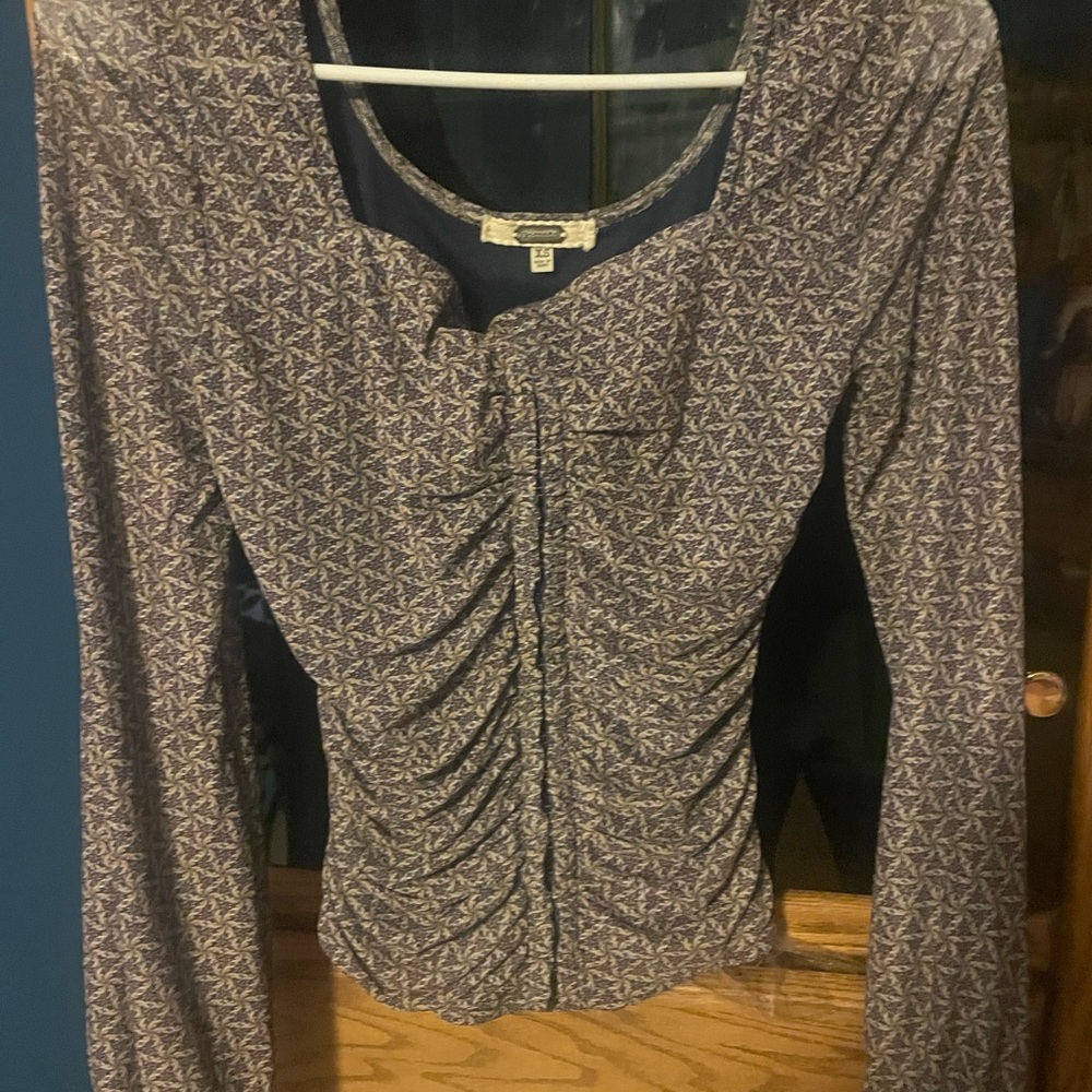 Patterned Long Sleeve Top